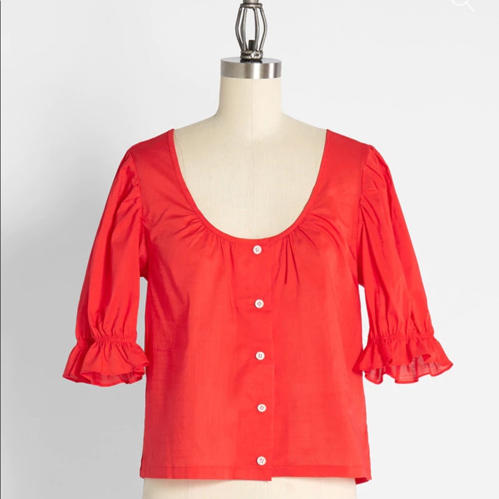 🐞 NWT ModCloth Ladybugs Love Me Blouse